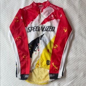 Aussie Specialized Red and Yellow Cycling Jacket